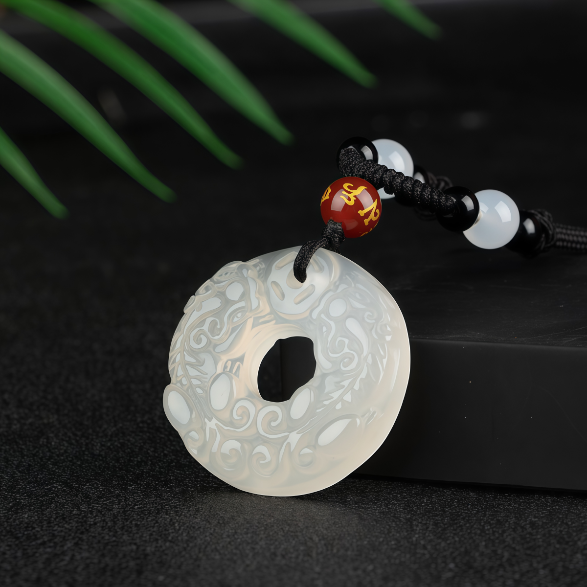 Natural Agate Pixiu Wealth Pendant - Image 1