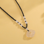 Natural Chalcedony Ruyi Auspicious Cloud Pendant - Image 2