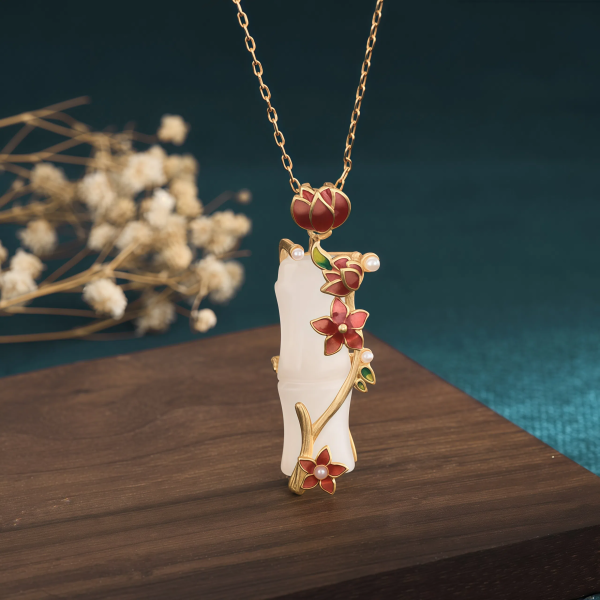 Lucky Bamboo Peace Necklace
