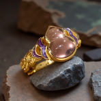 Purple Dawn Enamel Ring